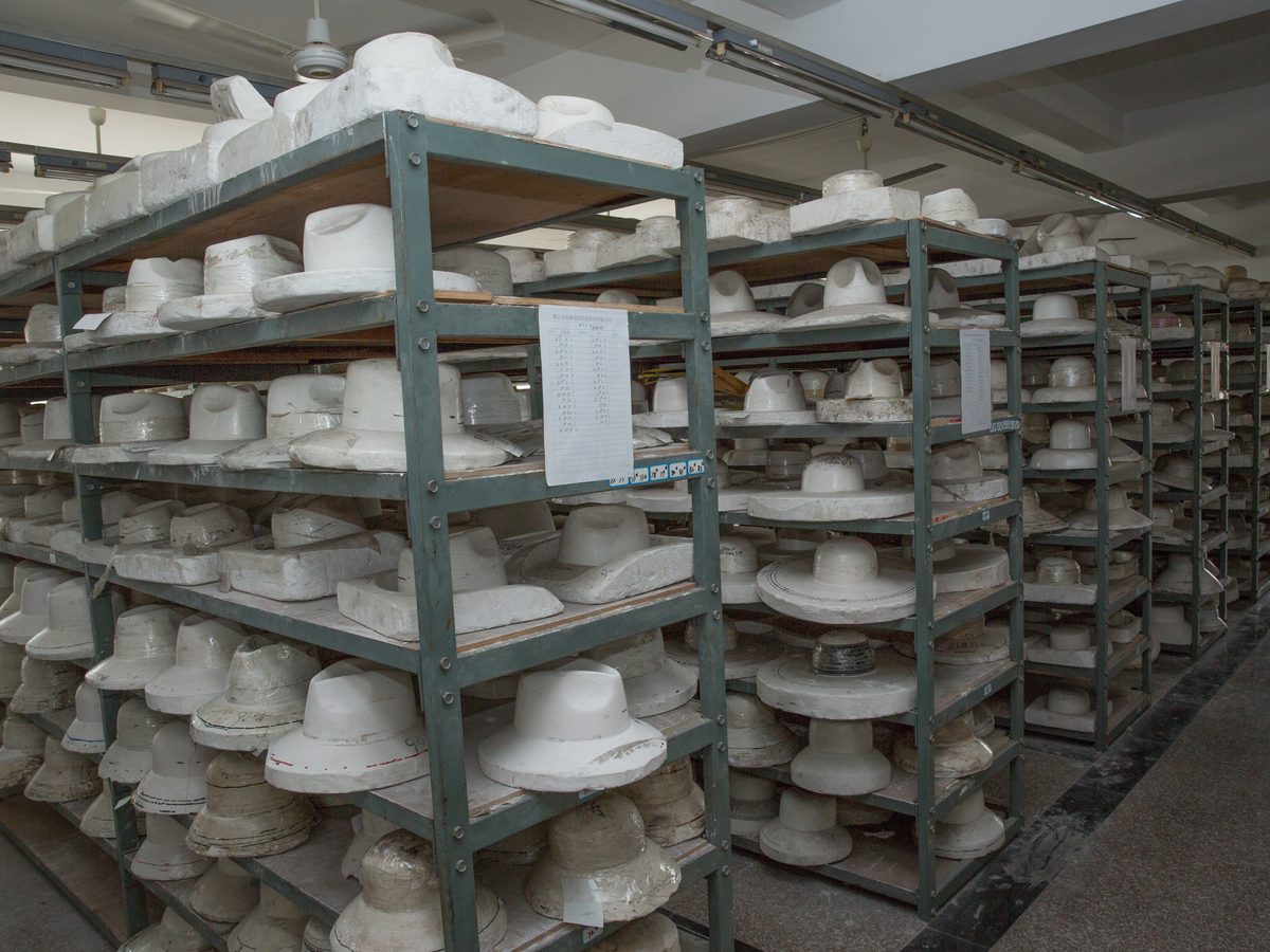 Rows of molds